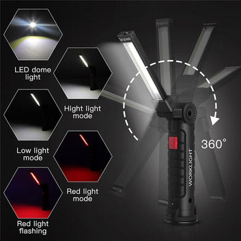 Portable COB LED Flashlight